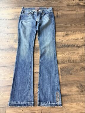 Rare Y2K People For Peace embroidered jean